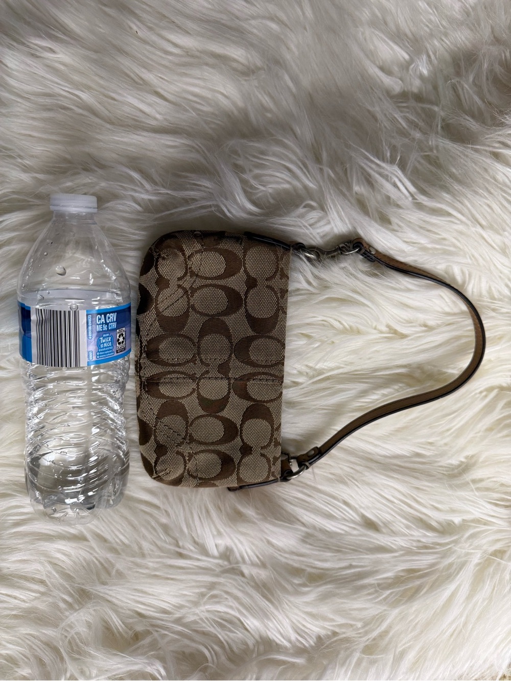 Coach Mini Bag in Tan and Brown Signature Canvas - Picture 4 of 4